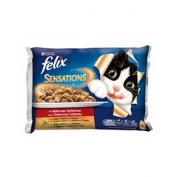 FELIX SENSATIONS CARNE 4 x 100 gr.