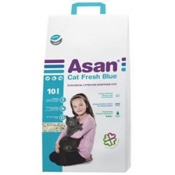 LECHO DE PAPEL ASAN CAT FRESH BLUE 10 L.
