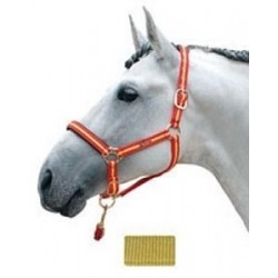 CABEZADA CUADRA NYLON COB MOSTAZA